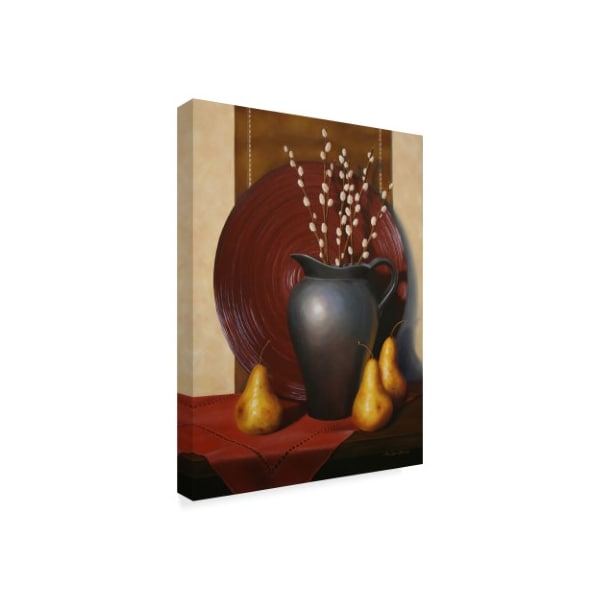 Cecile Baird 'Still Life With Black Vase' Canvas Art,18x24